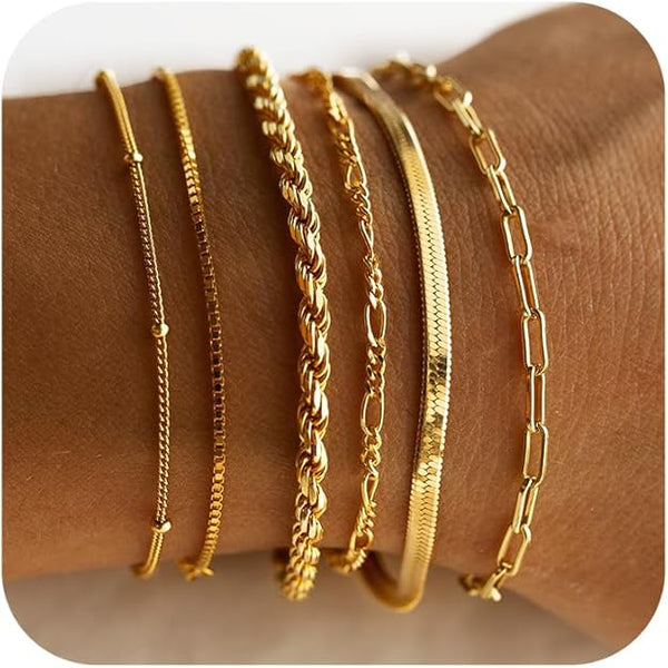 Vernetta™ | Gold Bracelet Set