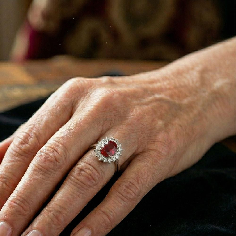 Scarlet Crown Ruby Ring