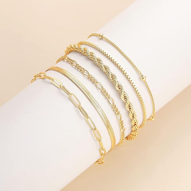 Vernetta™ | Gold Bracelet Set